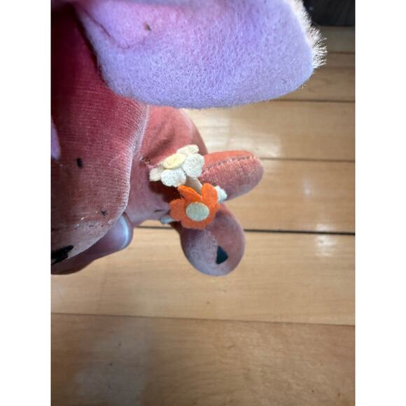 VIntage Dakin Dream Pets Plush Pink Doggy Puppy with flowers VERY RARE! VHTF! - Picture 3 of 9